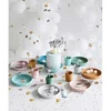 piatto in silicone alimentare nozo - blu