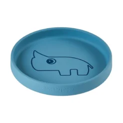 piatto in silicone alimentare nozo - blu