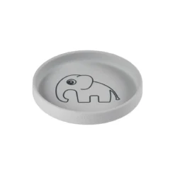 piatto in silicone alimentare elphee - grigio