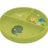 piatto in silicone con scomparti - dinosauro