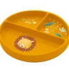 piatto in silicone con scomparti - leone