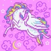 pink cloud background flying - diamond dotz beginner 50480 20,32 x 20,32cm