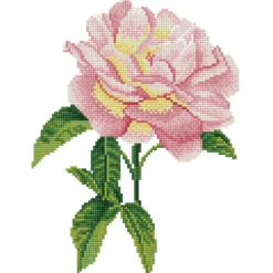 pink rose - diamond dotz intermediate dd5.069 27,7x35,7cm