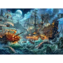 pirates battle - puzzle 6000 pezzi
