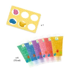 pittura a dita - glitter