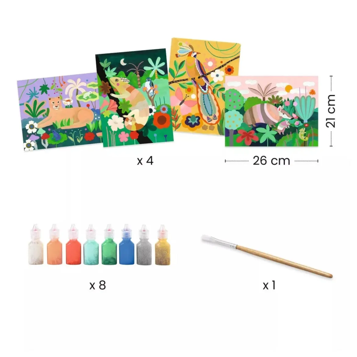 pittura a rilievo - foresta tropicale