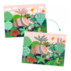 pittura a rilievo - foresta tropicale