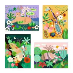 pittura a rilievo - foresta tropicale
