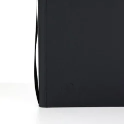 12-pocket trading card binder with zipper - 624 nero - zip gialla
