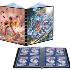 pokemon - album 12 pagine 4 tasche - scarlatto e violetto paradosso temporale