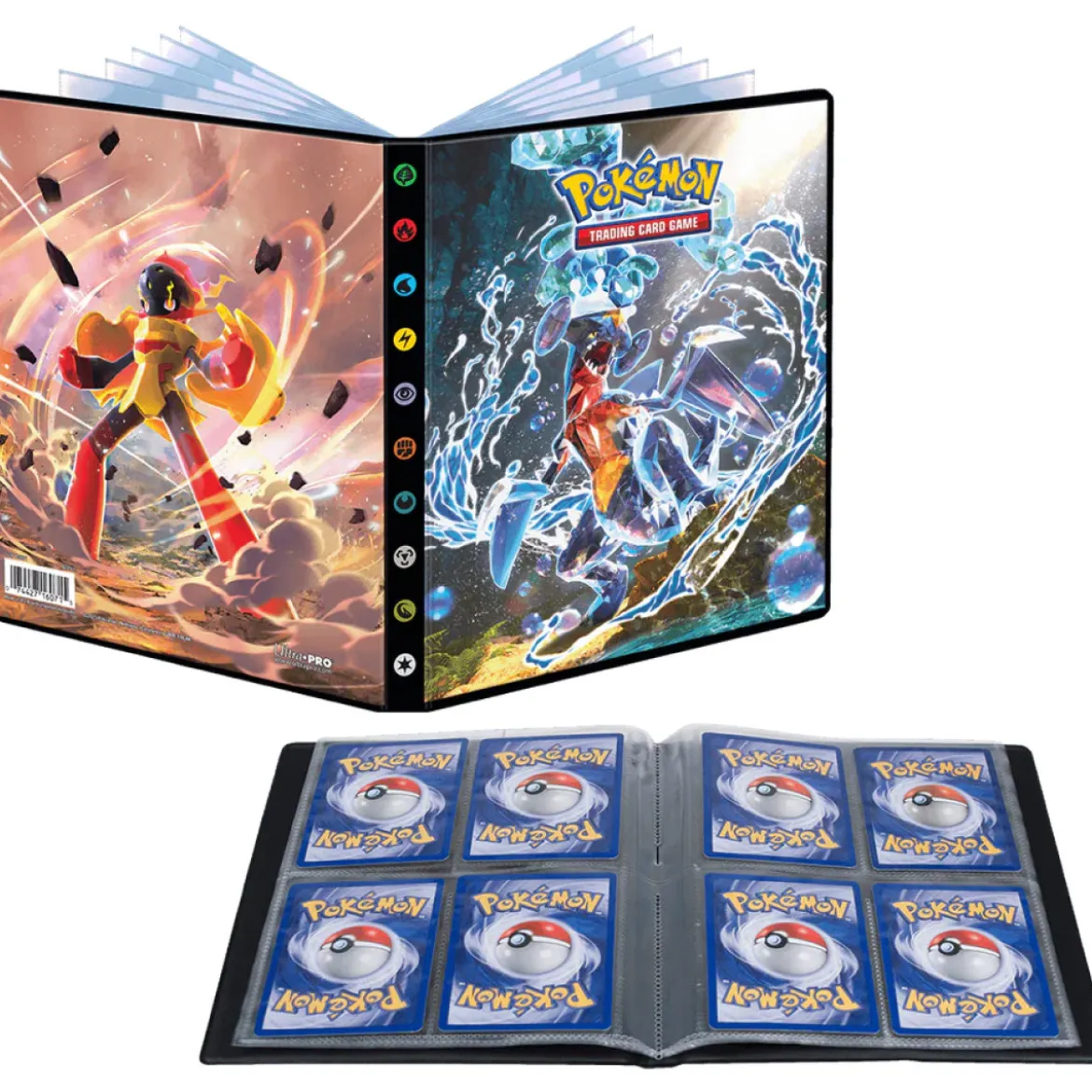 pokemon - album 12 pagine 4 tasche - scarlatto e violetto paradosso temporale