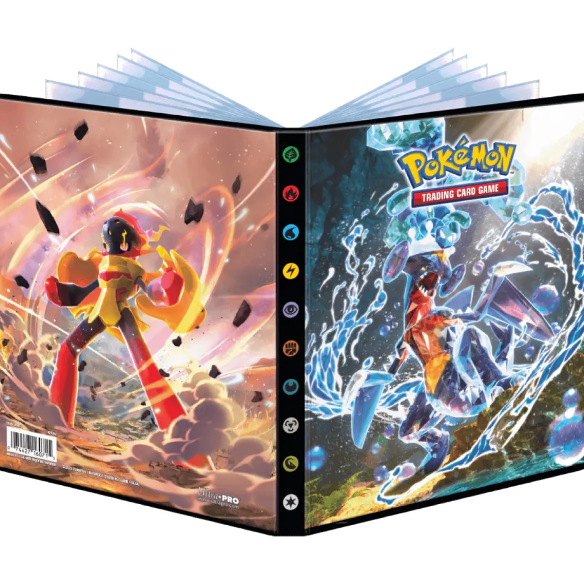 pokemon - album 12 pagine 4 tasche - scarlatto e violetto paradosso temporale