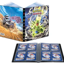 pokemon - album 12 pagine 4 tasche - scarlatto e violetto ossidiana infuocata