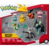 pokemon - battle figure multi-pack - rotom / oshawott / tepig / luxio / snivy / pikachu / snubbull / morowak