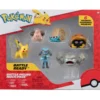 pokemon - battle figure multi-pack - pikachu / cleffa / geodude / riolu / omanyte / kabuto