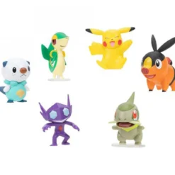 pokemon - battle figure multi-pack - pikachu / tepig / oshawott / sableye / snivy / axew
