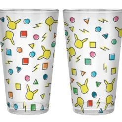pokemon - bicchiere large 400ml - pikachu pattern