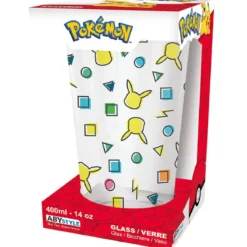 pokemon - bicchiere large 400ml - pikachu pattern
