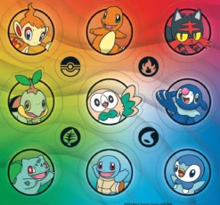 pokemon - collezione illustrazione - primi compagni d'avventura