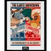 pokemon - framed print - charizard vs blastoise - (30x40cm)