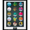 pokemon - framed print - pokeballs (30x40cm)