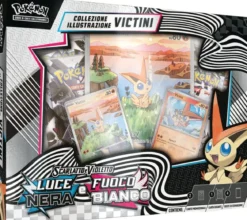 pokemon gcc - scarlatto e violetto luce nera e fuoco bianco - collezione illustrazione victini (ita)