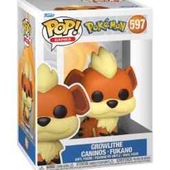 pokemon - growlithe 9cm - funko pop 597