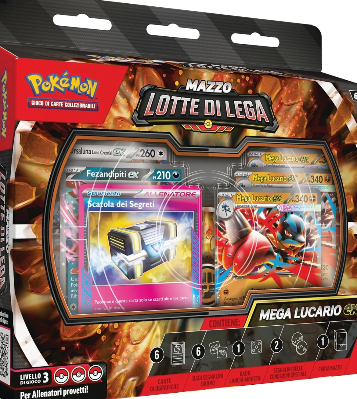 pokemon - mazzo lotte di lega - mega lucario-ex (ita)