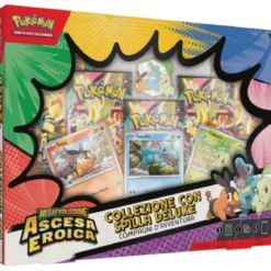 pokemon - megaevoluzione ascesa eroica - collezione con spilla deluxe (ita) - compagni d'avventura