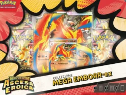 pokemon - megaevoluzione - ascesa eroica - collezione mega emboar-ex (ita)