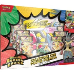 pokemon - megaevoluzione ascesa eroica - collezione con poster premium (ita) - mega lucario