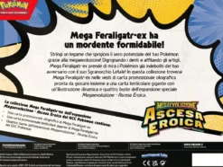 pokemon - megaevouzione - ascesa eroica - collezione mega feraligatr ex (ita)
