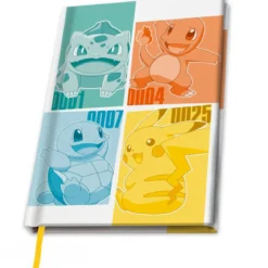 pokemon - notebook a5 - kanto starters