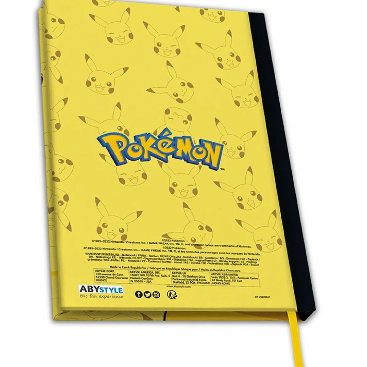pokemon - notebook a5 - pikachu
