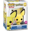pokemon - pichu (flocked) 9cm - funko pop 579