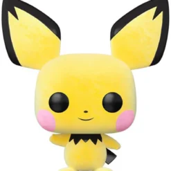 pokemon - pichu (flocked) 9cm - funko pop 579