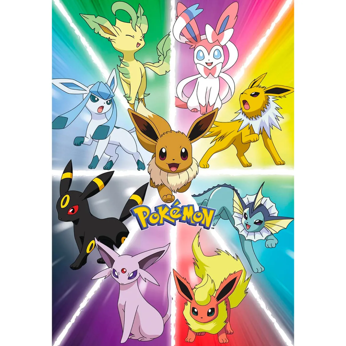 pokemon - poster maxi 91,5x62cm - eevee evolution