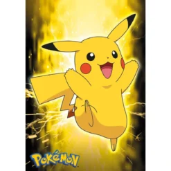 pokemon - poster maxi 91,5x61cm - pikachu neon