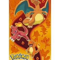 pokemon - poster maxi 91,5x61cm - type fire