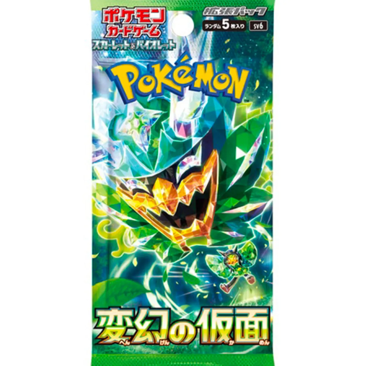 pokemon scarlet and violet mask of change sv6 - bustina singola 5 carte (jap)