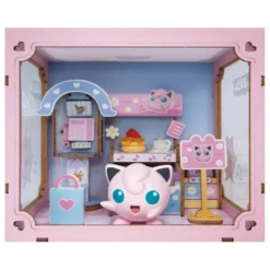 pokemon - sweet shop jigglypuff - miniatura in legno da costruire