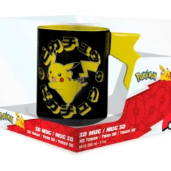 pokemon - tazza 3d - fulmini di pikachu