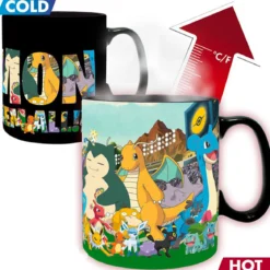 pokemon - tazza heat change 460ml - gotta catch em all