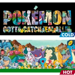 pokemon - tazza heat change 460ml - gotta catch em all