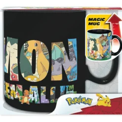 pokemon - tazza heat change 460ml - gotta catch em all