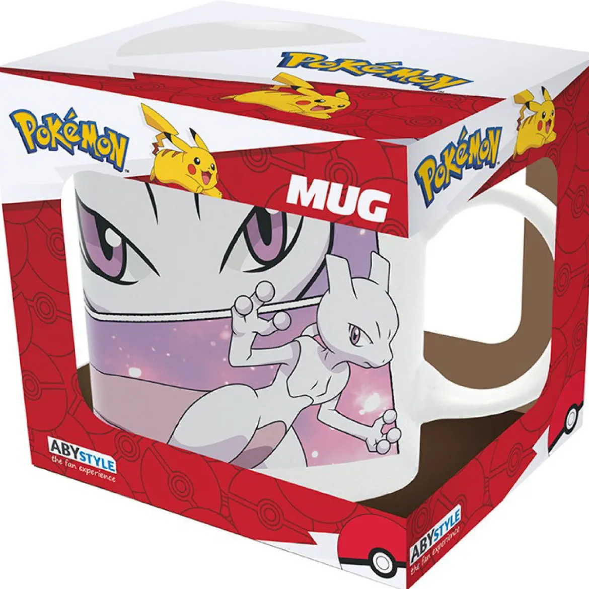 pokemon - tazza 320ml - mewtwo comic panels