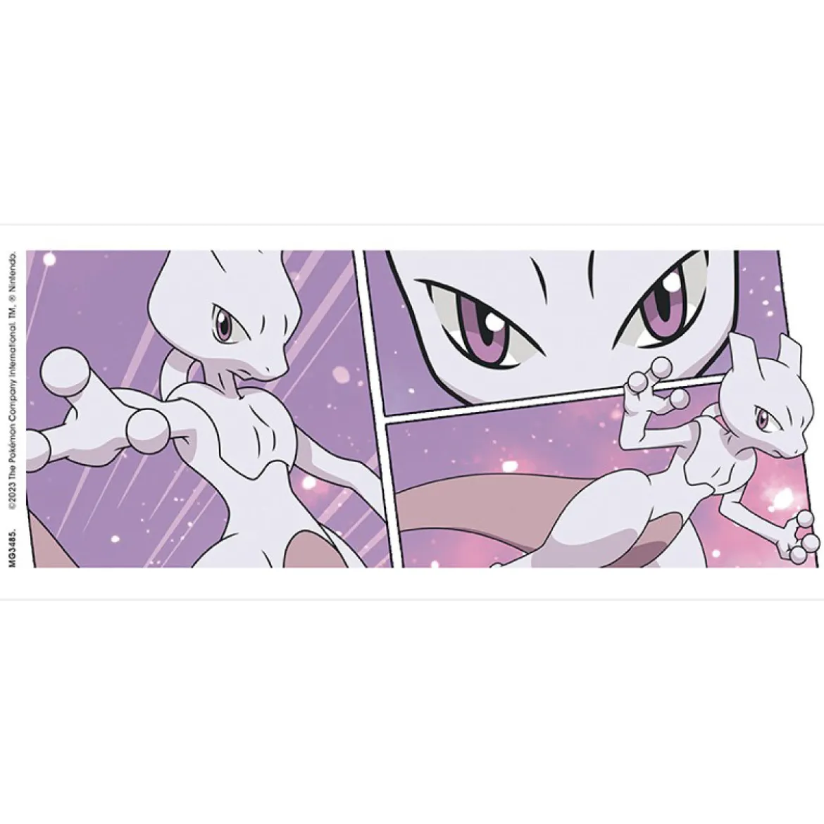 pokemon - tazza 320ml - mewtwo comic panels