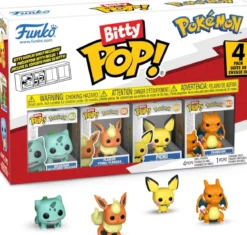 pokémon: bulbasaur 4 pack 3cm - funko pop bitty