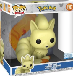 pokémon - ninetales 25cm - funko pop! 1107 jumbo