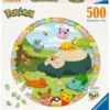 pokémon - puzzle rotondo 500 pezzi + poster